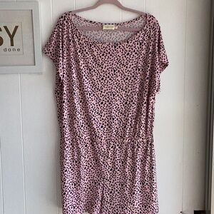 Pink Leopard Print romper